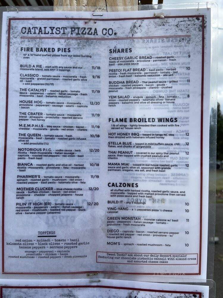 Catalyst Pizza - Grants Pass, OR menu_pic
