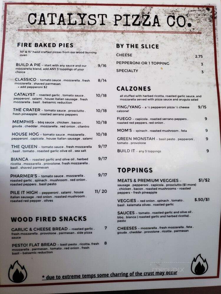 Catalyst Pizza - Grants Pass, OR menu_pic