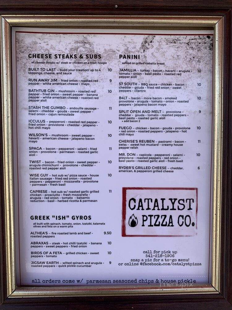 Catalyst Pizza - Grants Pass, OR menu_pic