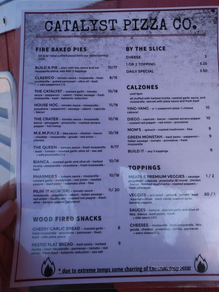 Catalyst Pizza - Grants Pass, OR menu_pic