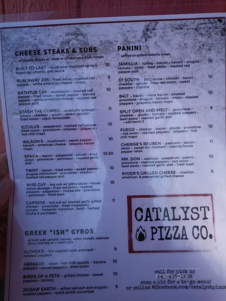 Catalyst Pizza - Grants Pass, OR menu_pic