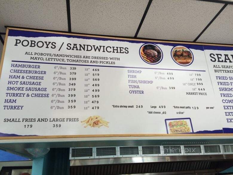 Quick N Karry #2 - Westwego, LA menu_pic