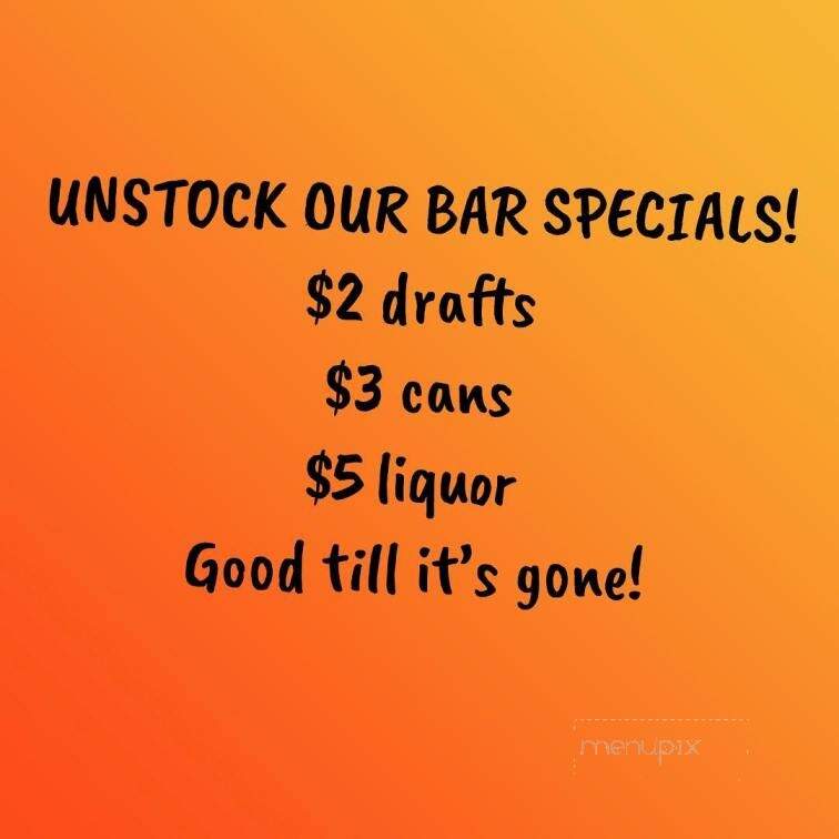 Sand Bar & Grill - Nashville, TN menu_pic