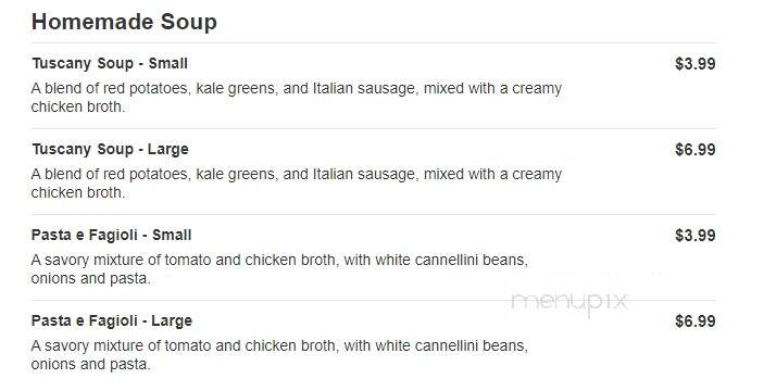 Giovanni's Restaurant - Lampasas, TX menu_pic