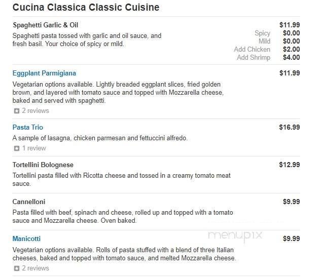 Giovanni's Restaurant - Lampasas, TX menu_pic