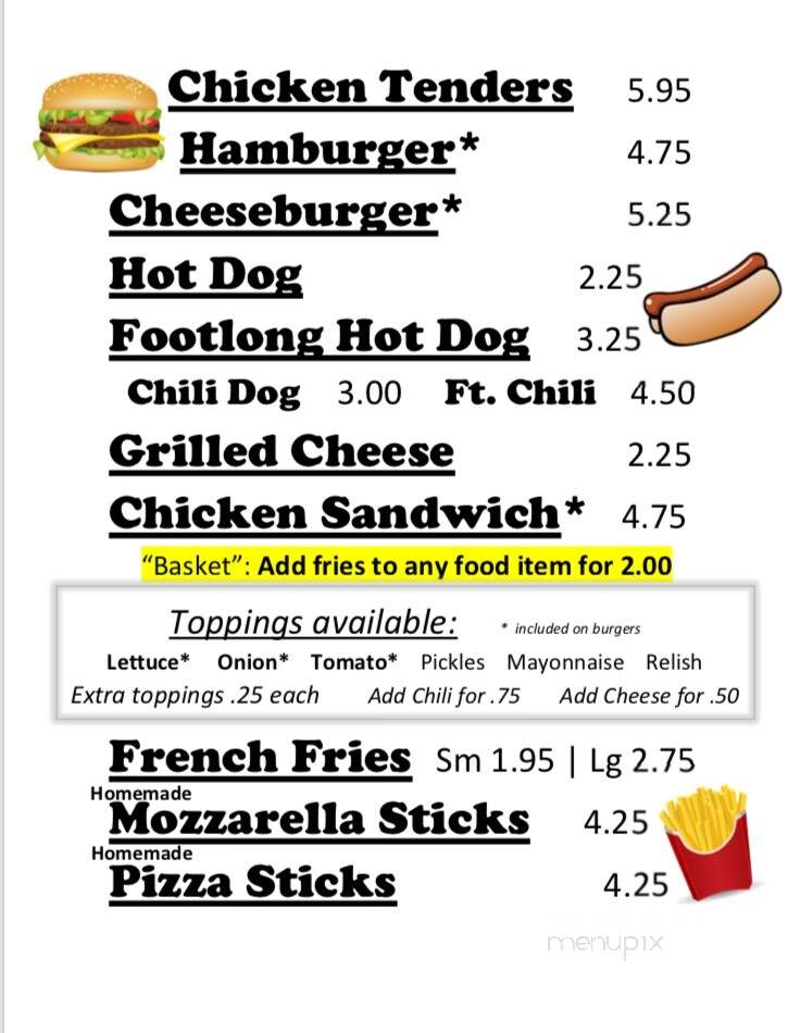 The Red Rock Scoop - Benton, PA menu_pic
