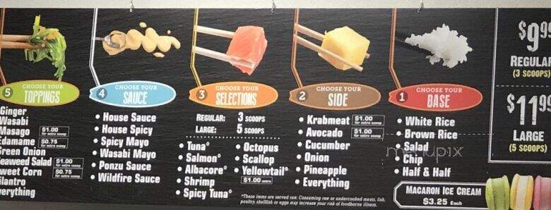 Poke Land Extra - Redding, CA menu_pic