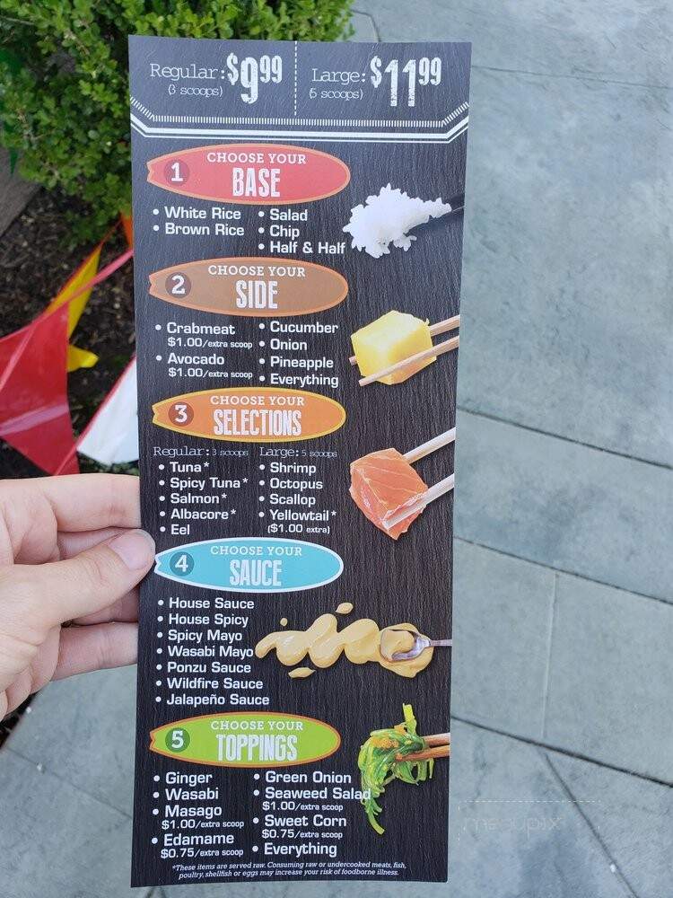 Poke Land Extra - Redding, CA menu_pic