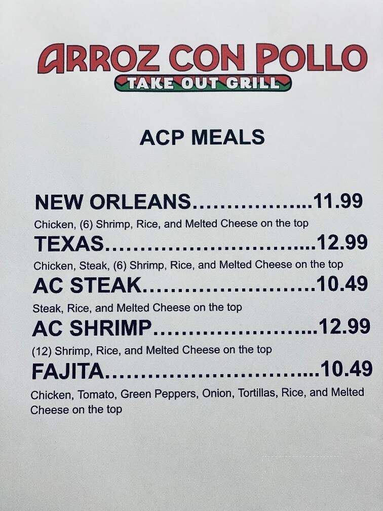 Arroz Con Pollo - Boone, NC menu_pic