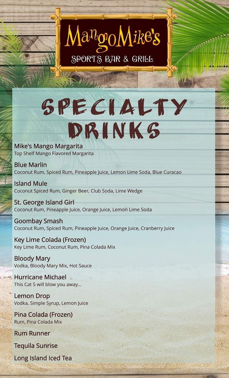 Mango Mikes - Eastpoint, FL menu_pic