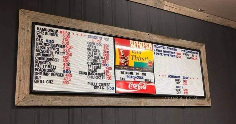 Road House Bar & Grill - Tappen, ND menu_pic