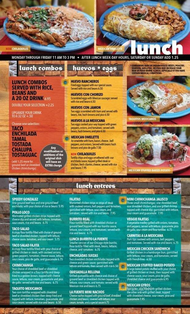 La Fuente - Fairfield, IL menu_pic