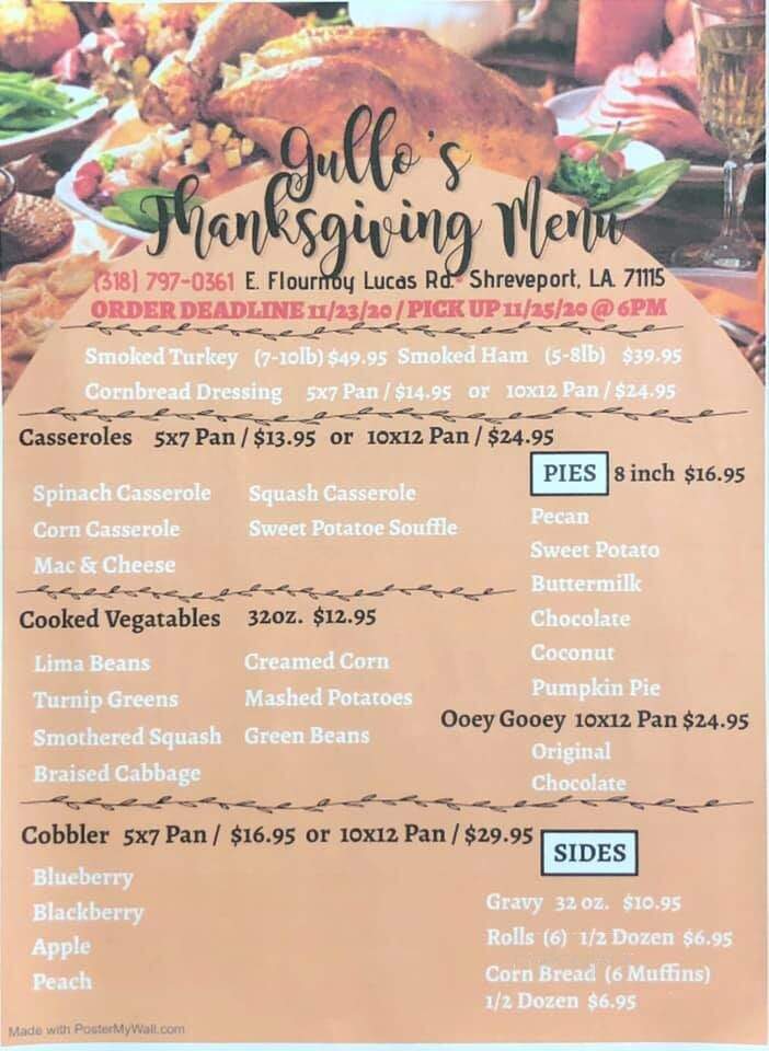 Gullo's Fresh Produce & Bake Shop - Shreveport, LA menu_pic
