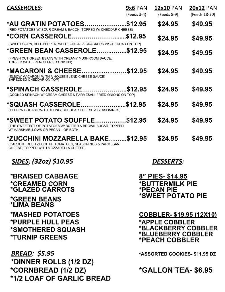 Gullo's Fresh Produce & Bake Shop - Shreveport, LA menu_pic