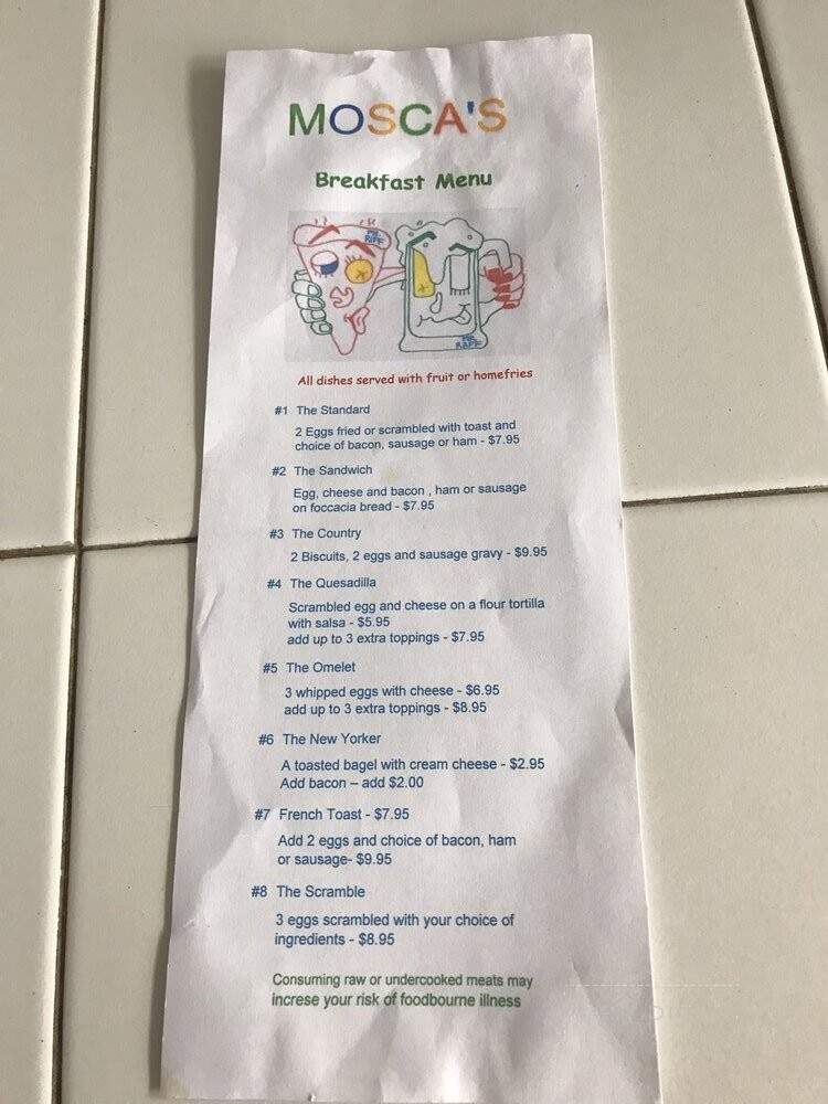 Mosca's - Sunrise Beach, TX menu_pic