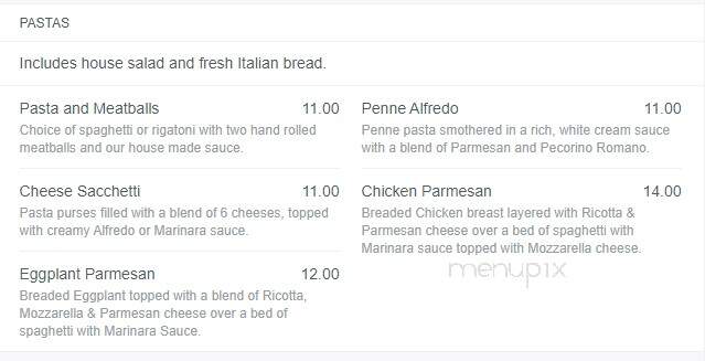 Red Caboose Italian Restaurant - Clarksburg, WV menu_pic