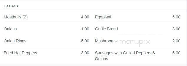 Red Caboose Italian Restaurant - Clarksburg, WV menu_pic