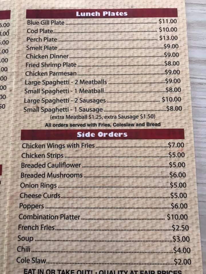 DeMarks Bar & Restaurant - Racine, WI menu_pic