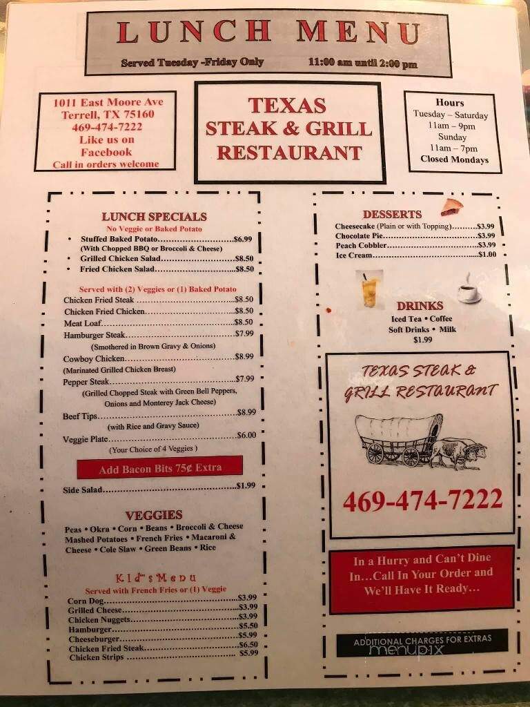 Texas Steak & Grill - Terrell, TX