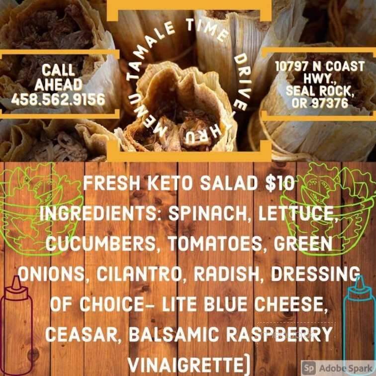 Tamale Time - Seal Rock, OR menu_pic