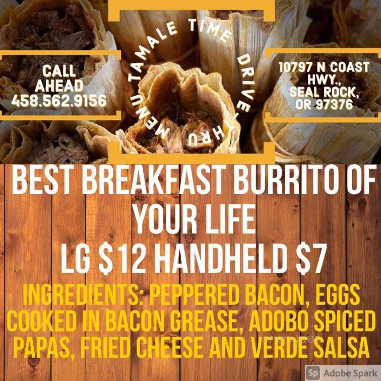 Tamale Time - Seal Rock, OR menu_pic