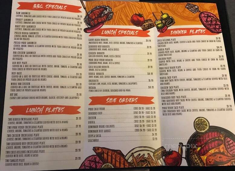 Hugo's BBQ & Mexican - Big Pine, CA menu_pic