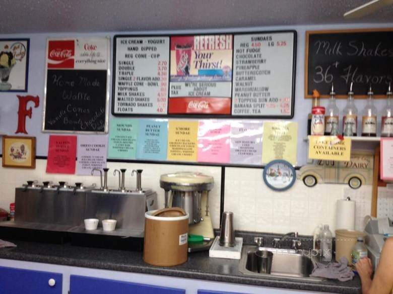 Frosty's Ice Cream - Oak Island, NC menu_pic
