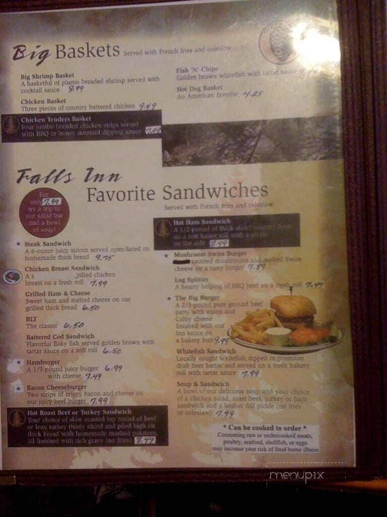 Little Falls Inn Red Flannel - Paradise, MI menu_pic