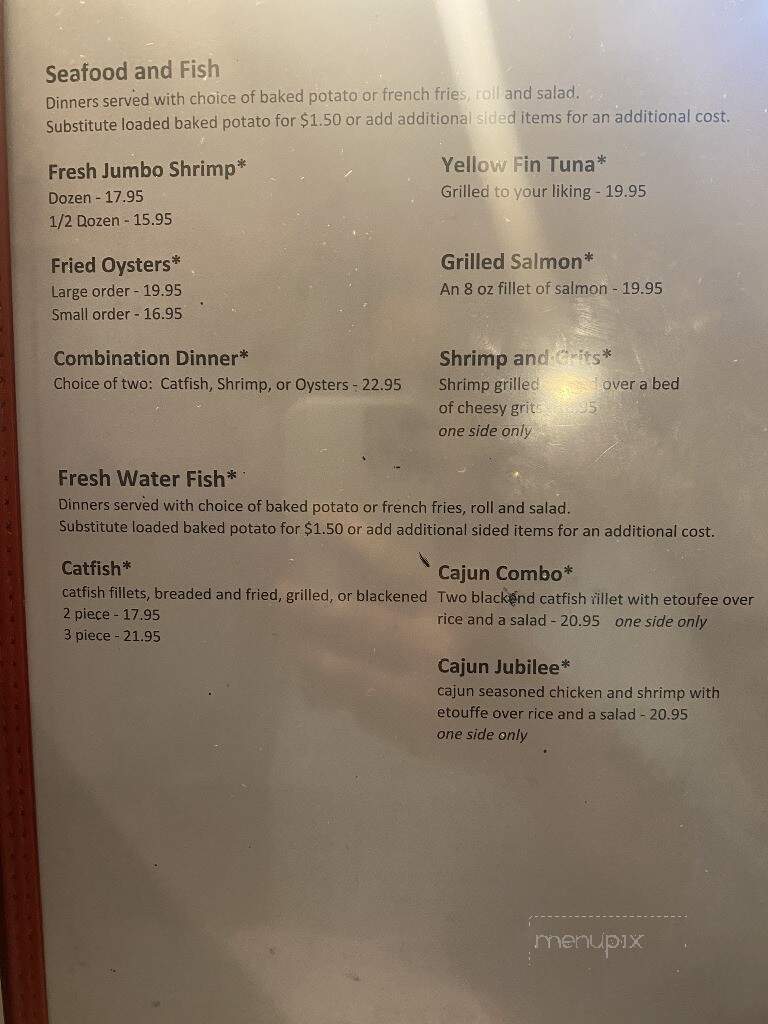 Red Barn - Demopolis, AL menu_pic