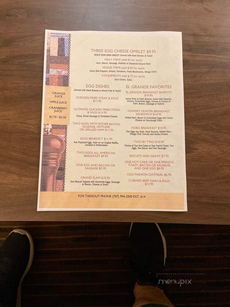 Anjali's Restaurant - Clearlake, CA menu_pic