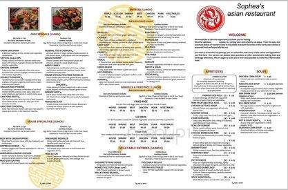Sophea's Asian Restaurant - Columbus, IN menu_pic