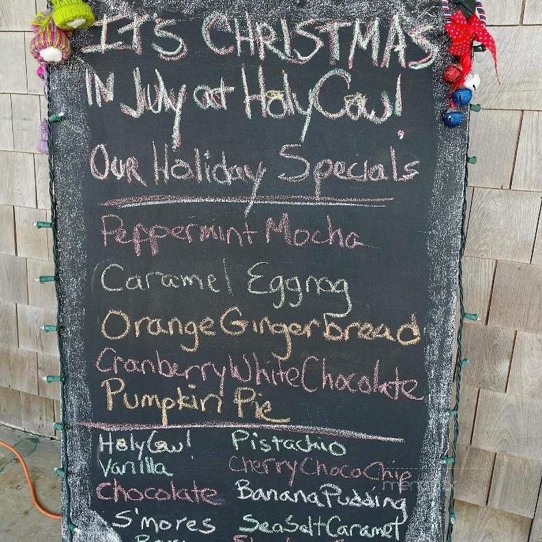 Holy Cow Creamery - Kill Devil Hills, NC menu_pic