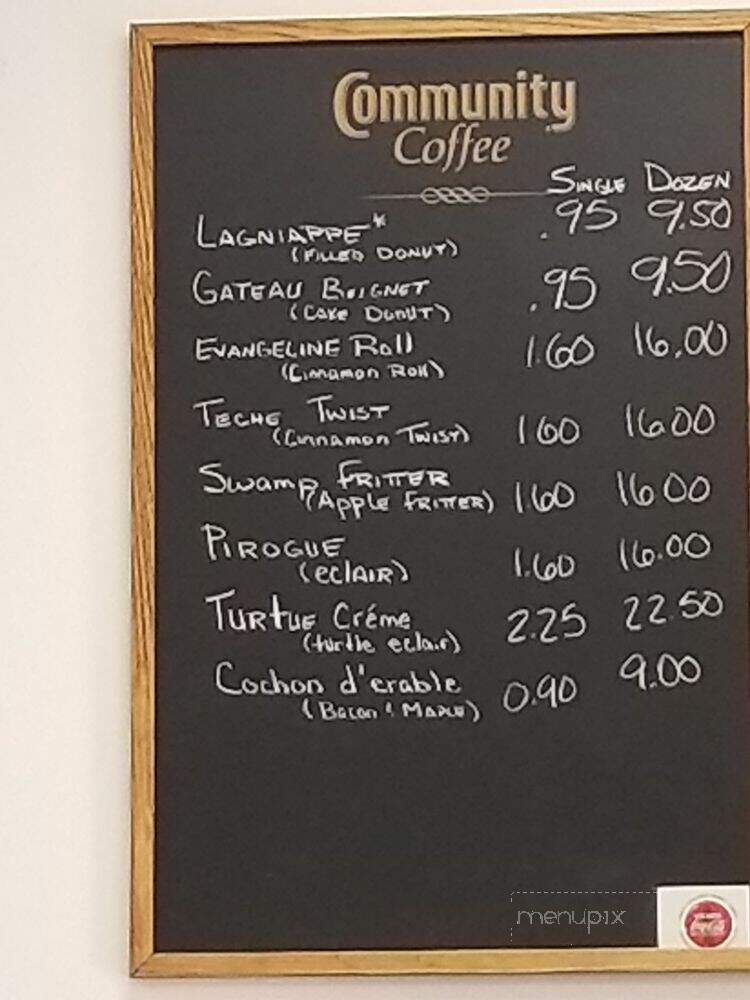 Cajun Glaze Donuts - New Iberia, LA menu_pic