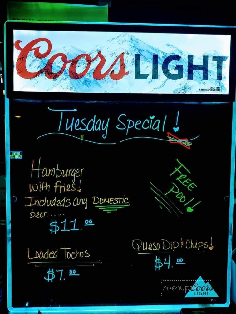 Bottoms Up Pub - Yuma, AZ menu_pic
