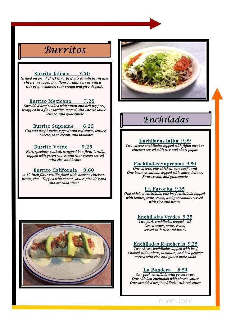 El Pueblito Mexican Restaurant - Coffeyville, KS menu_pic