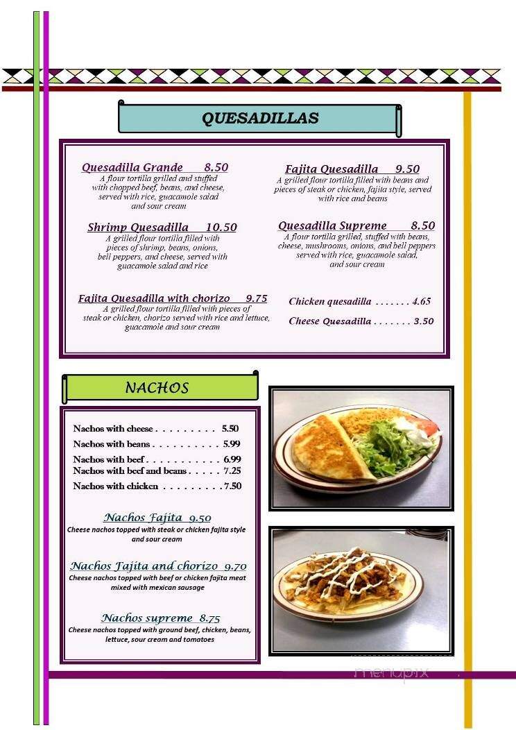 El Pueblito Mexican Restaurant - Coffeyville, KS menu_pic