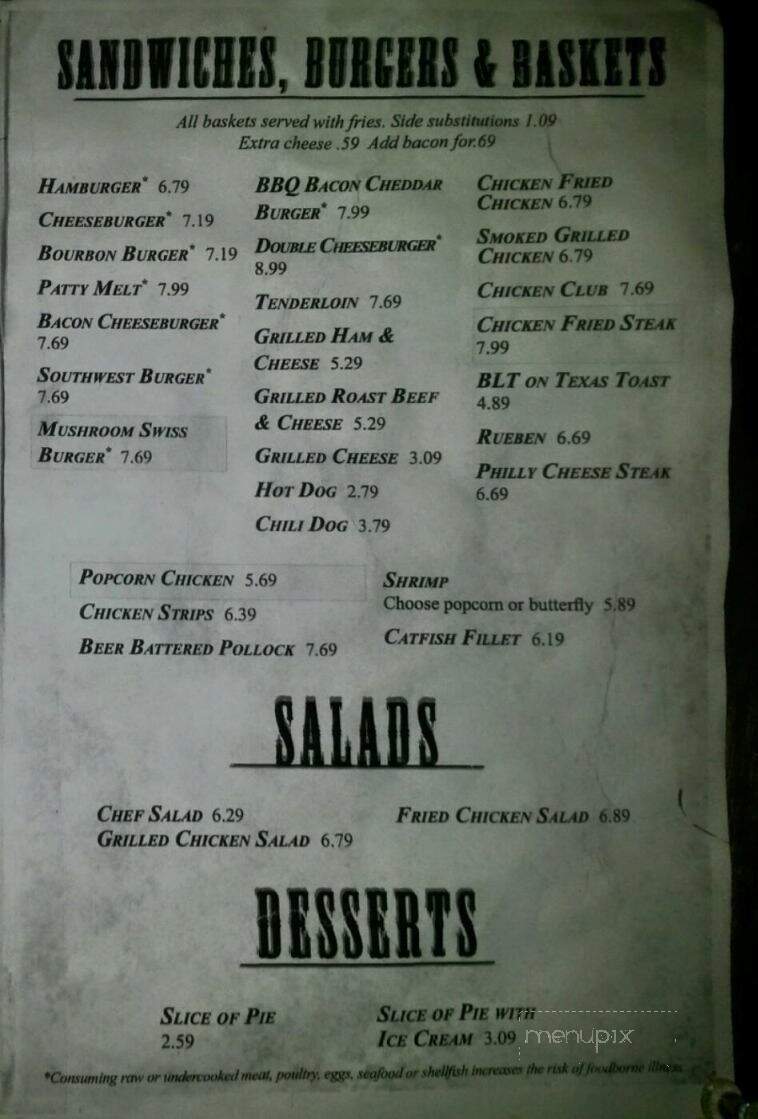 Ernies Bs - Highland, KS menu_pic