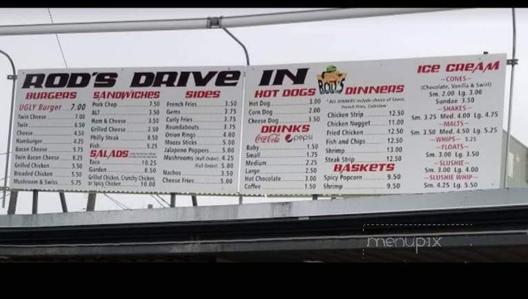 Rod's Drive Inn - Havre, MT menu_pic