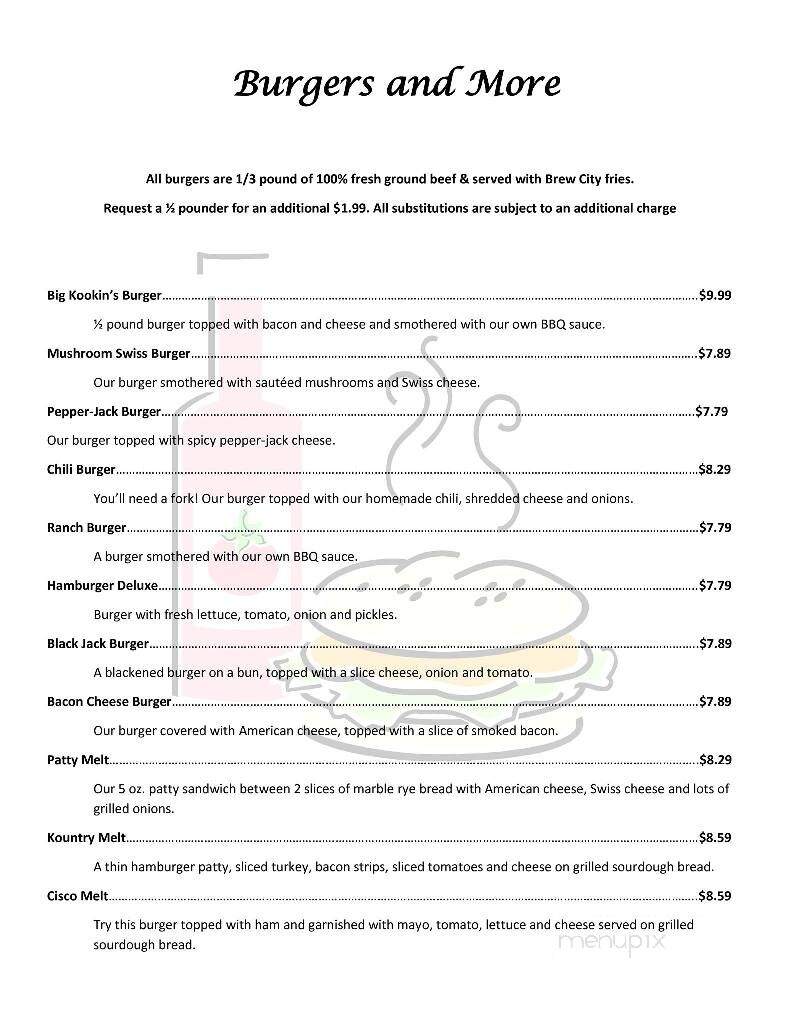 Kountry Kookin' Cafe - Viborg, SD menu_pic