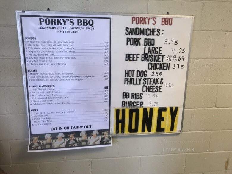 Porky's BBQ - Capron, VA