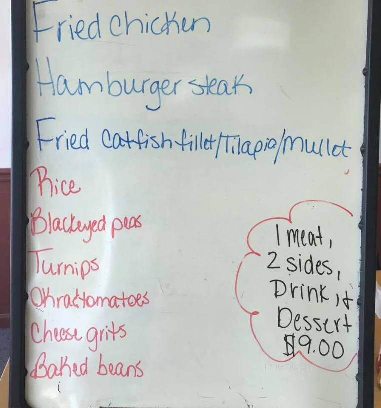Wayne's Restaurant & Grill - Dawson, GA menu_pic