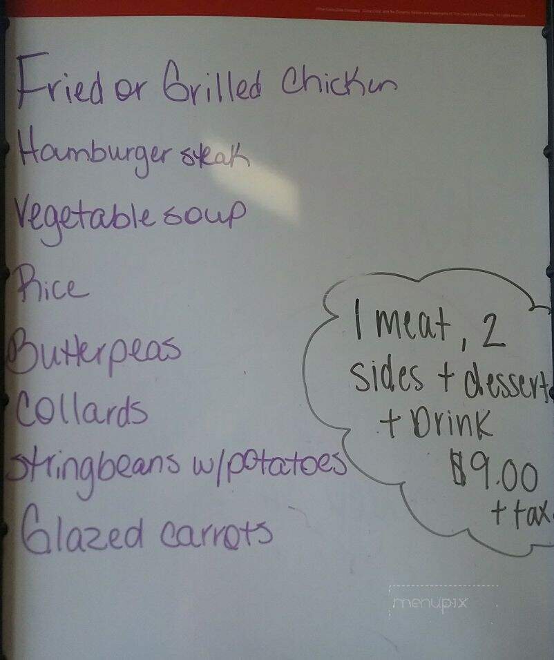 Wayne's Restaurant & Grill - Dawson, GA menu_pic