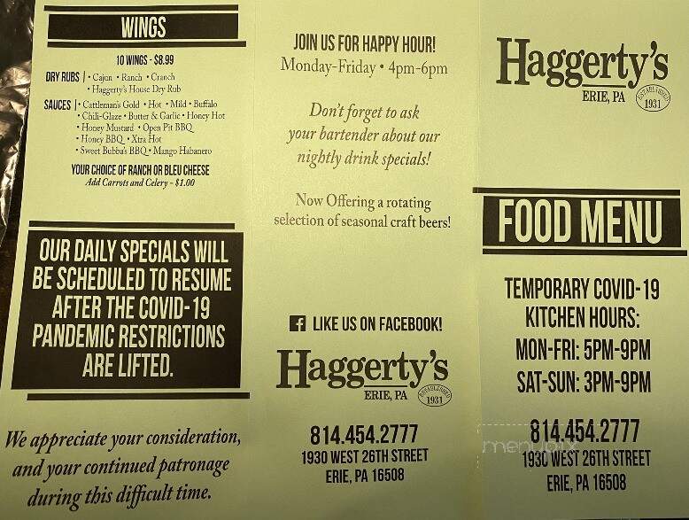 Haggerty's Bar & Diner - Erie, PA