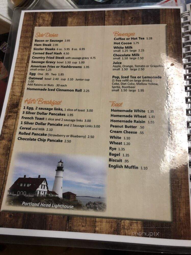 Lakeside Inn Restaurant - Sand Lake, MI menu_pic