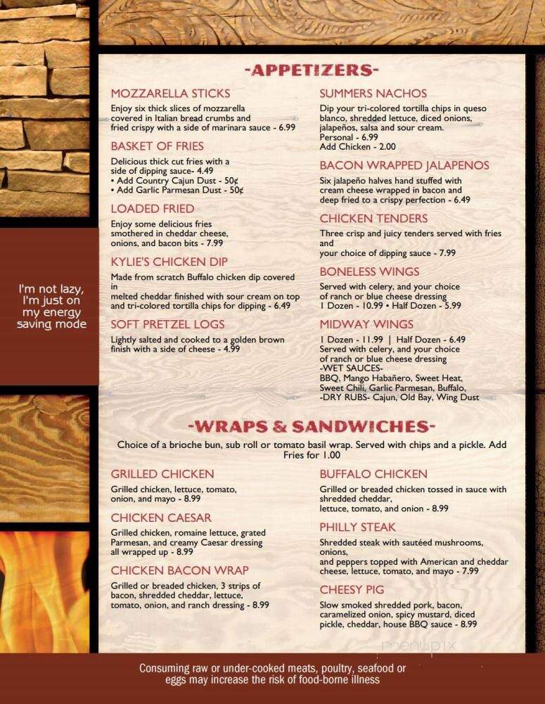 Spare Time Lounge - Carlisle, PA menu_pic
