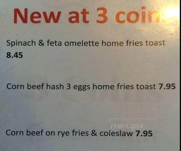 Three Coins Open Kitchen Restaurant - Richmond Hill, ON menu_pic