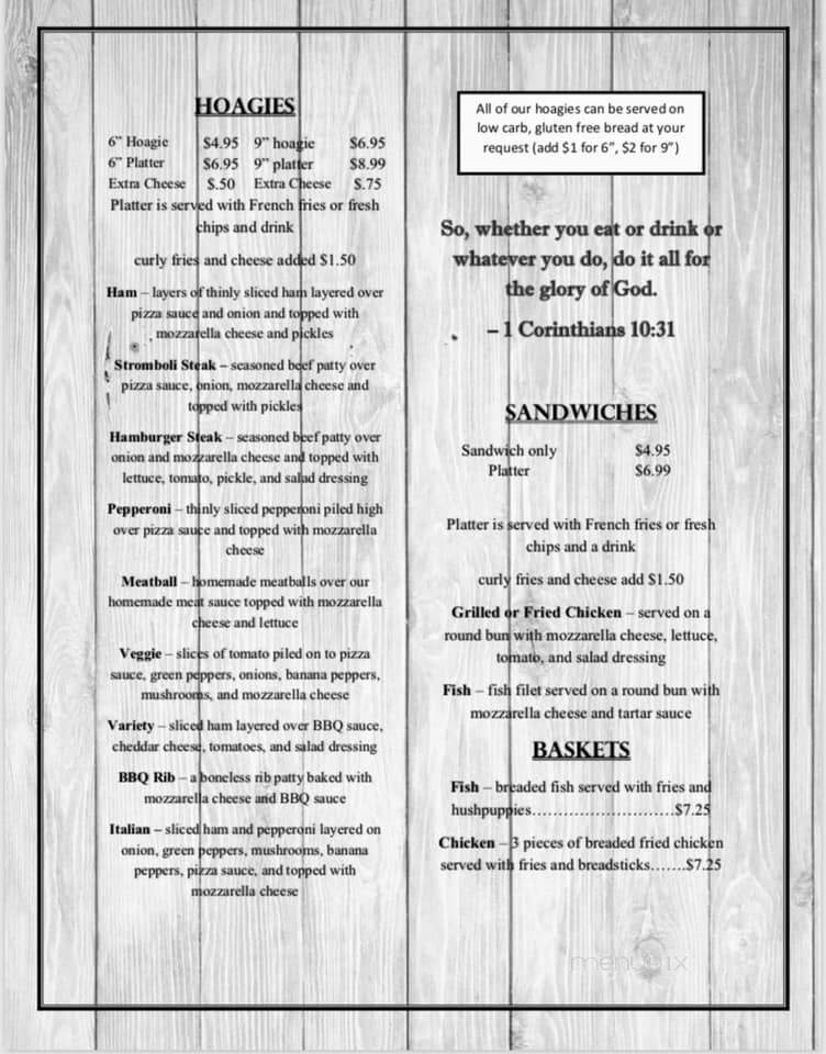 Variety Pizza House - Jackson, KY menu_pic
