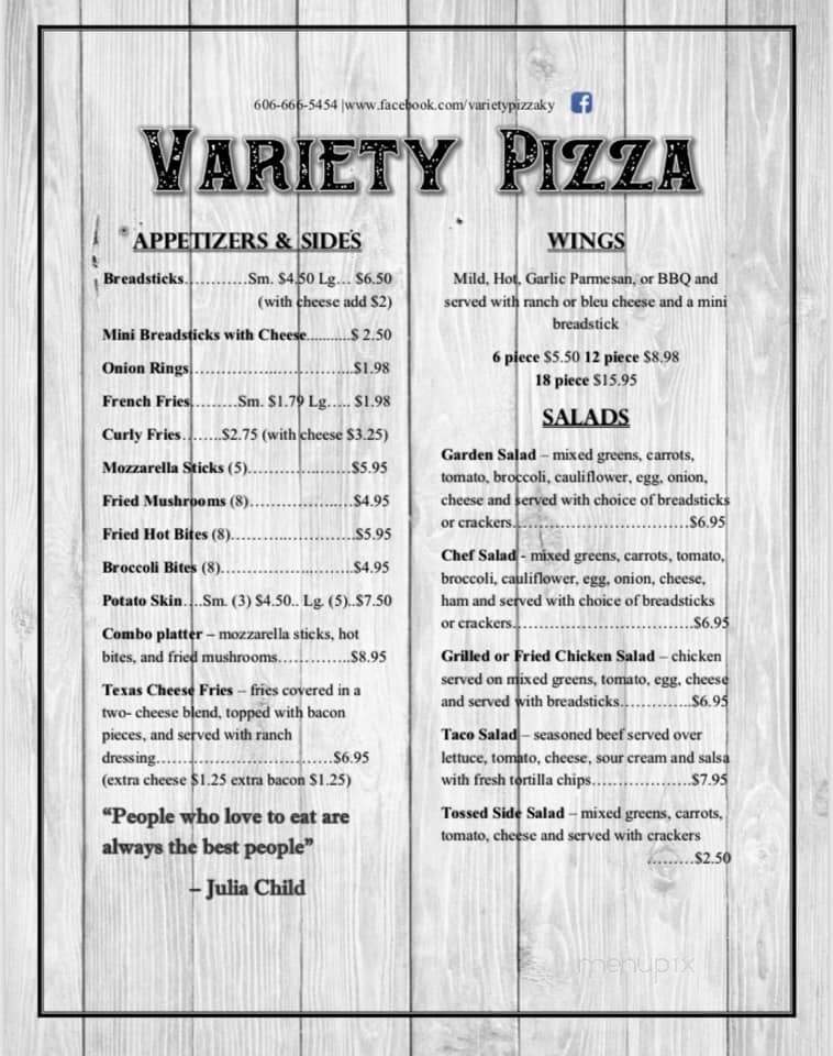 Variety Pizza House - Jackson, KY