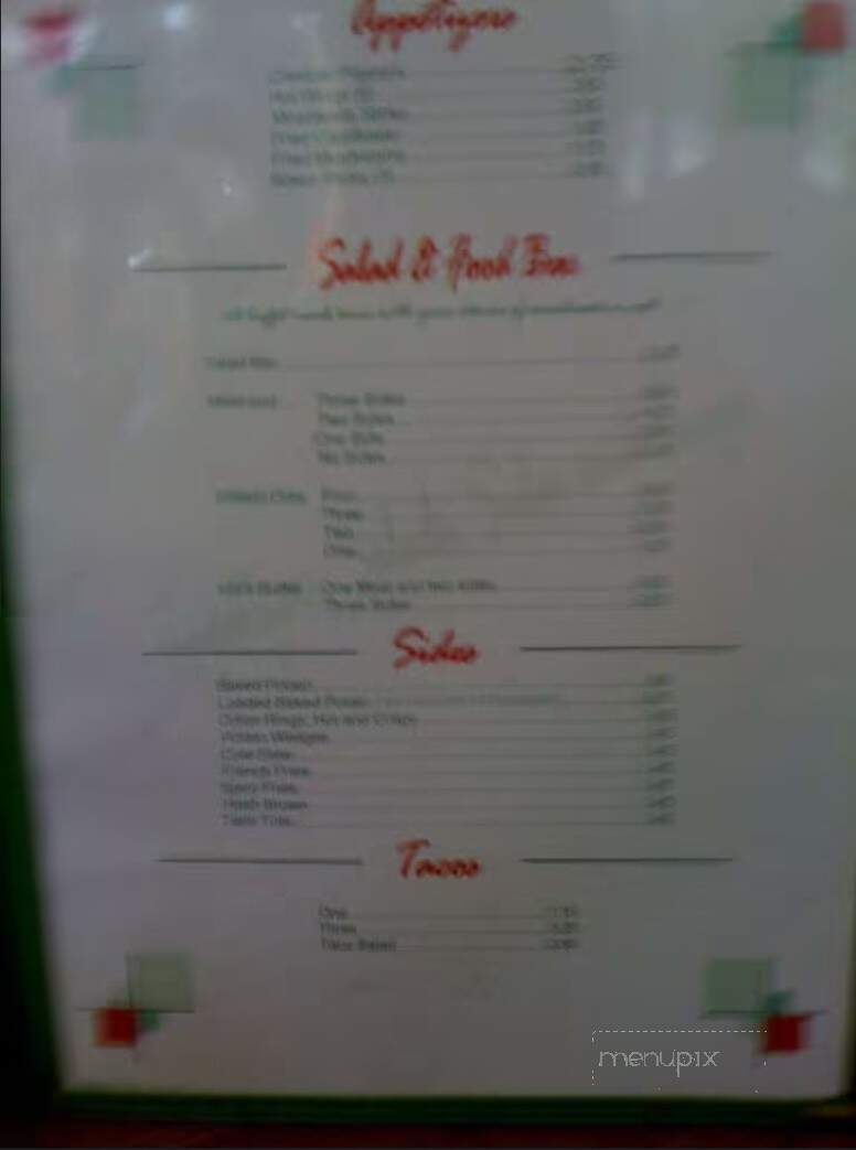 Opal's Restaurant - McKee, KY menu_pic