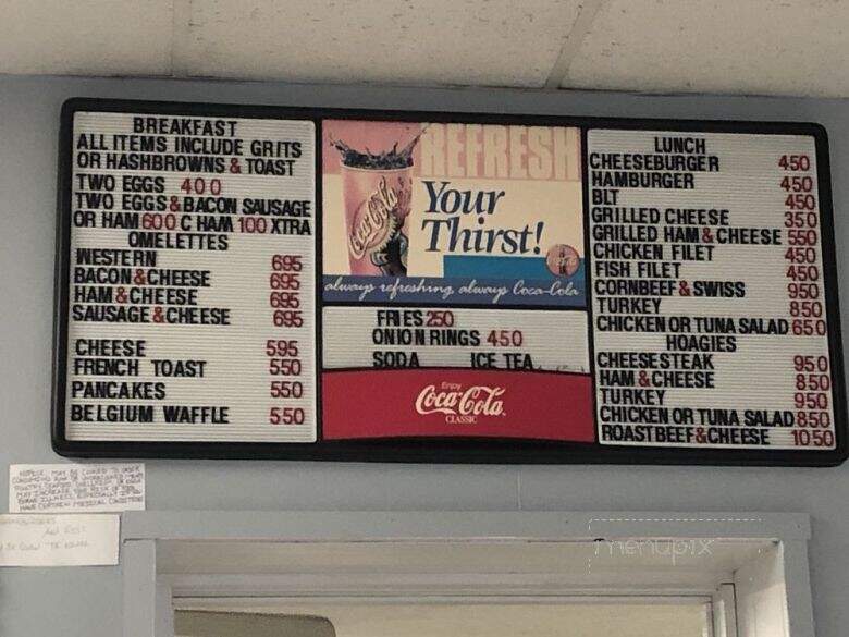Kenny's Country Restaurant - Pinebluff, NC menu_pic